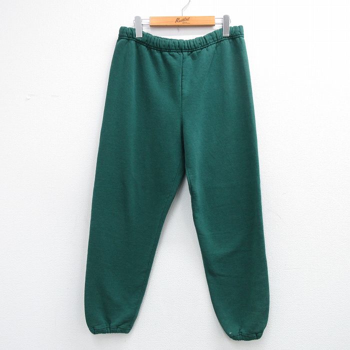 ラッセル 90s スウェットパンツ グリーン W35 | 古着