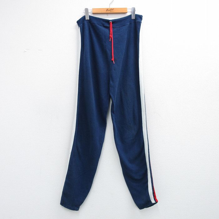 スウェット パンツ 無地 ネイビー W36 | 古着