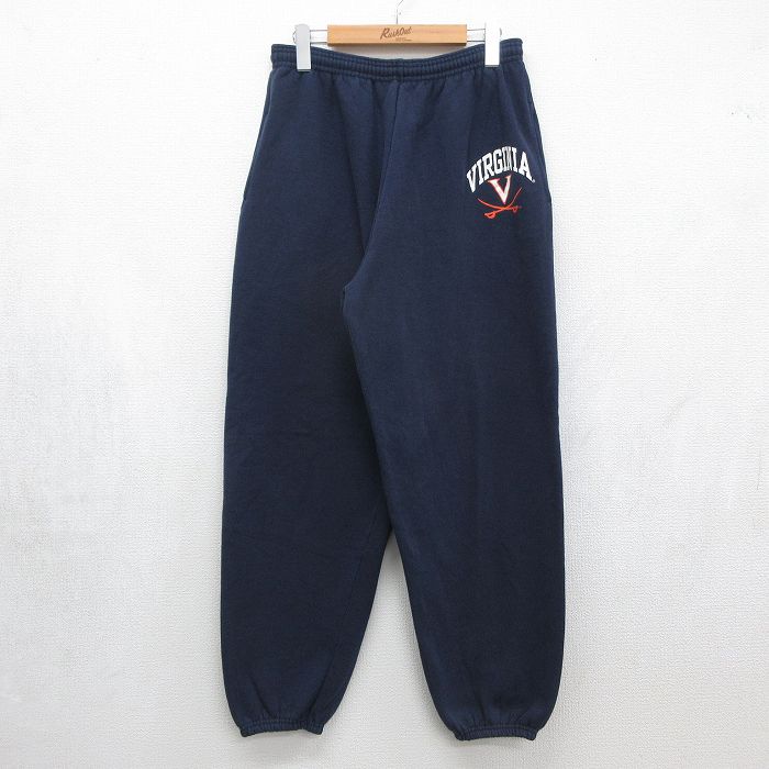 00s スウェットパンツ バージニア ネイビー 実寸W34 | 古着