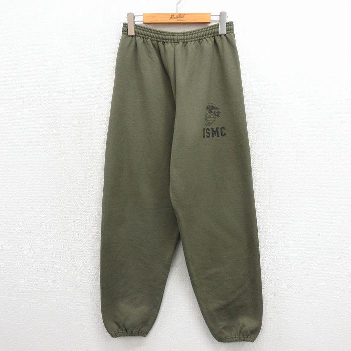 ジャージーズ 90s スウェットパンツ ミリタリー カーキ 実寸W31 | 古着