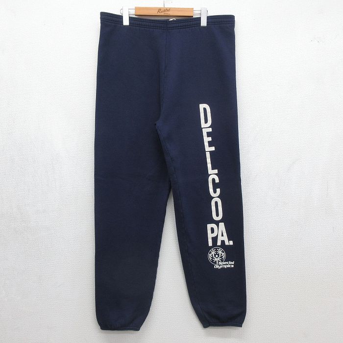 ジャージーズ 90s スウェットパンツ DELCO ネイビー 実寸W37 | 古着