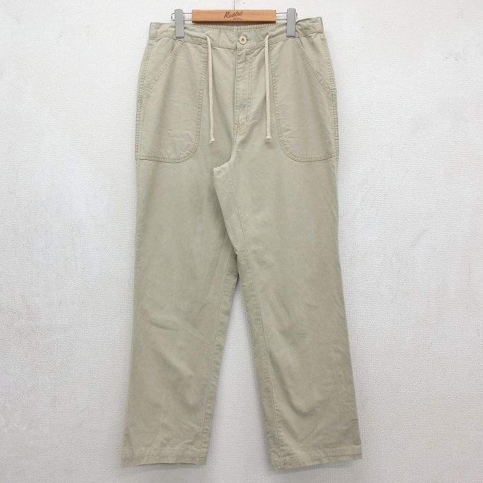 セントジョンズベイ 90s イージーパンツ ベージュ 実寸W33 | 古着