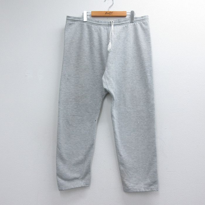W38★古着 チャンピオン champion スウェット パンツ メンズ 90年代 90s 無地 USA製 グレー 霜降り 26jul04