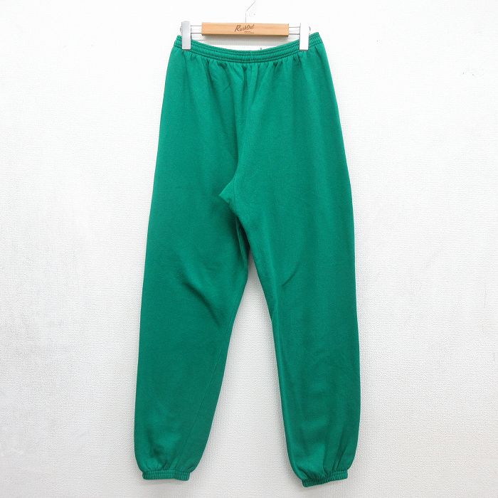 90s スウェットパンツ グリーン 実寸W34 | 古着
