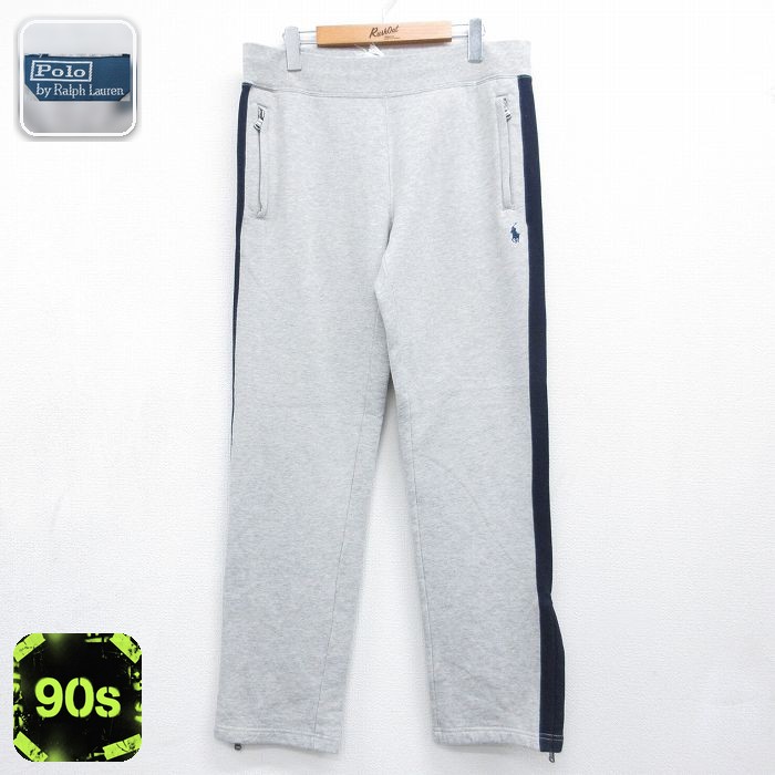 ラルフローレン 90s スウェットパンツ ワンポイントロゴ グレー 実寸W35 | 古着