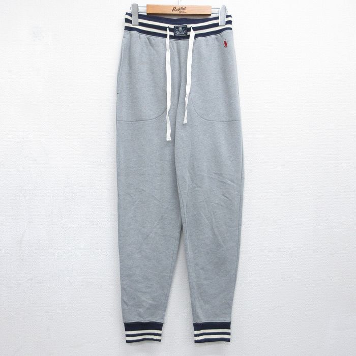 ラルフローレン スウェットパンツ ワンポイントロゴ グレー 実寸W27 | 古着
