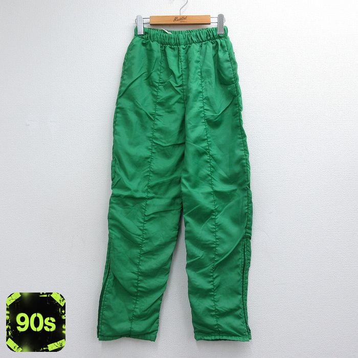 ナイロン パンツ グリーン 実寸W30 | 古着