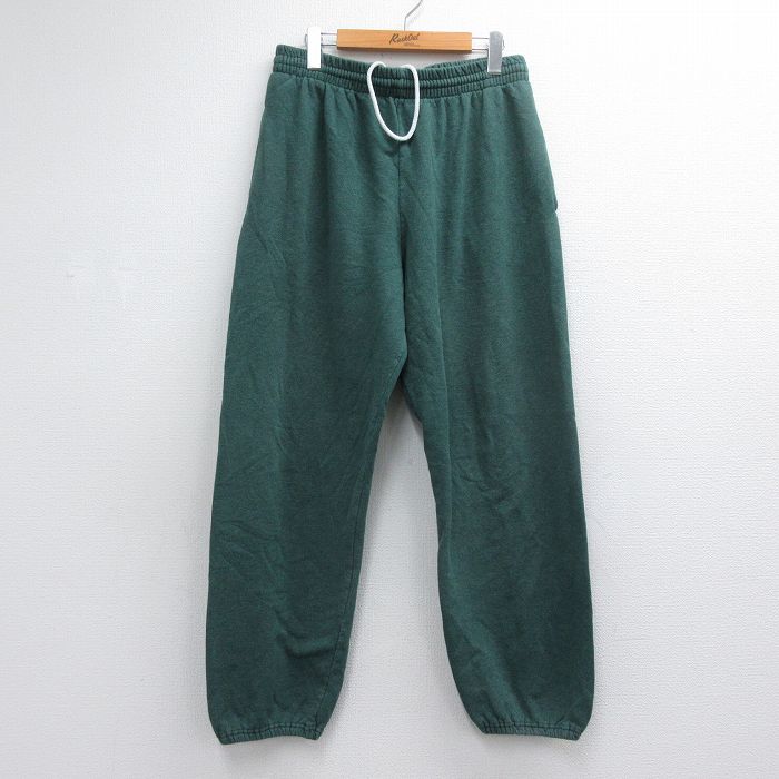 フルーツオブザルーム 00s スウェットパンツ グリーン 実寸W34 | 古着