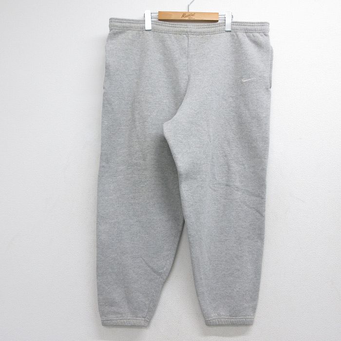 ナイキ 00s スウェットパンツ ワンポイントロゴ グレー 実寸W39 | 古着