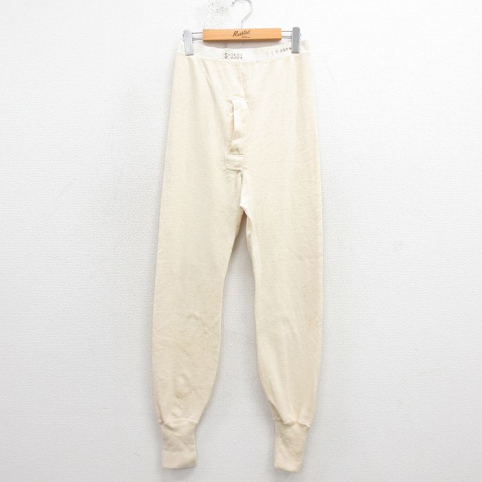 W32★古着 ビンテージ ミリタリー パンツ メンズ 50年代 50s M-50 USA製 生成り 25oct30 中古 ボトムス ロング