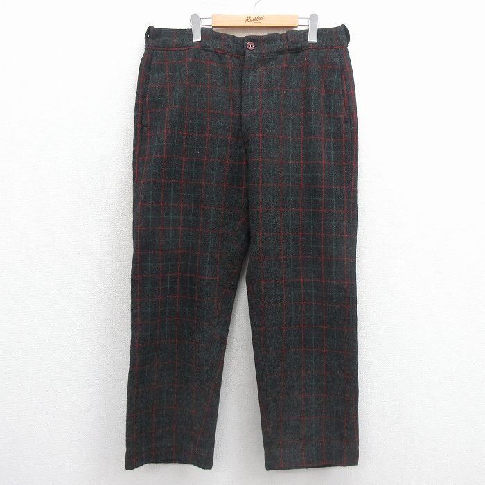 【20%OFF】70s パンツ チェック ブラック W36 | 古着