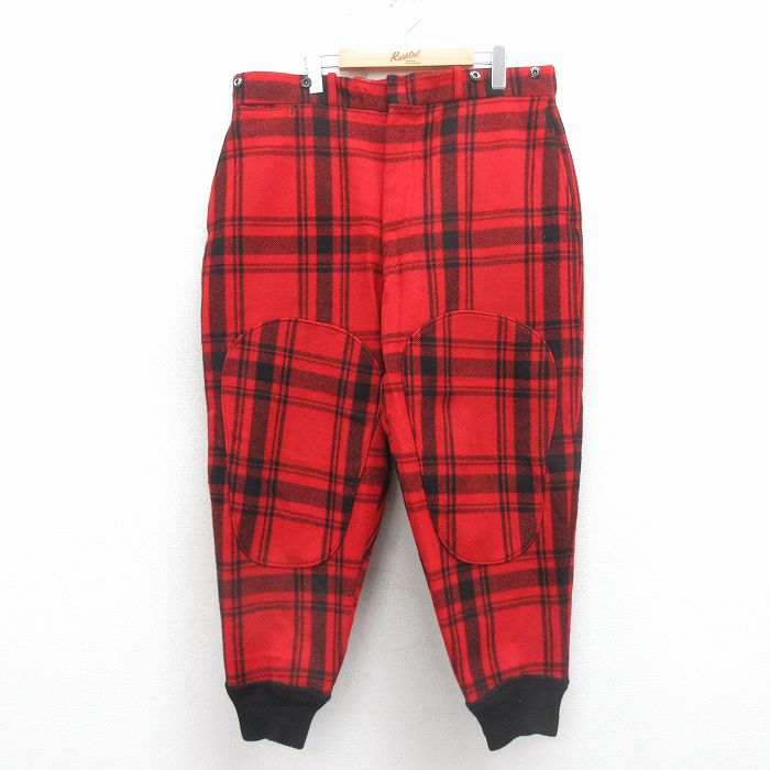 ウールリッチ 50s ハンティングパンツ タロン レッドチェック W38 | 古着