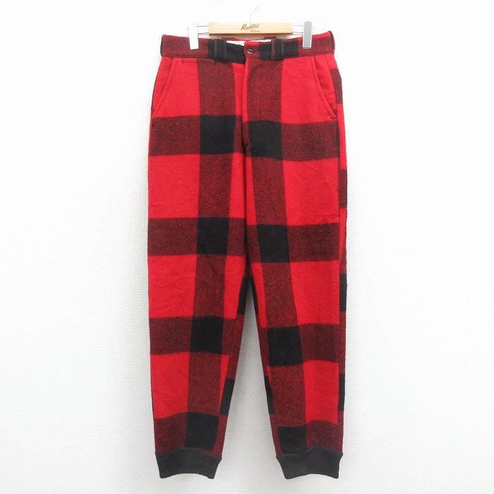 60s ハンティングパンツ レッドチェック W33 | 古着