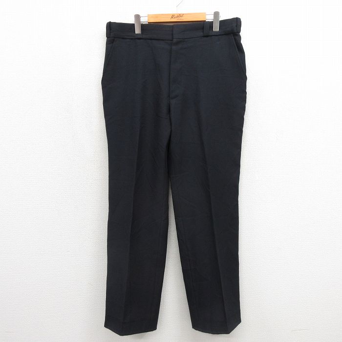 70s スラックス タロン ブラック 実寸W36 | 古着