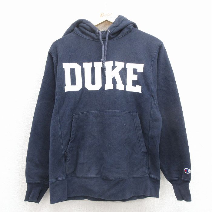 M★古着 長袖 チャンピオン Champion リバースウィーブ パーカー メンズ 00年代 00s DUKE 紺【spe】 25nov25