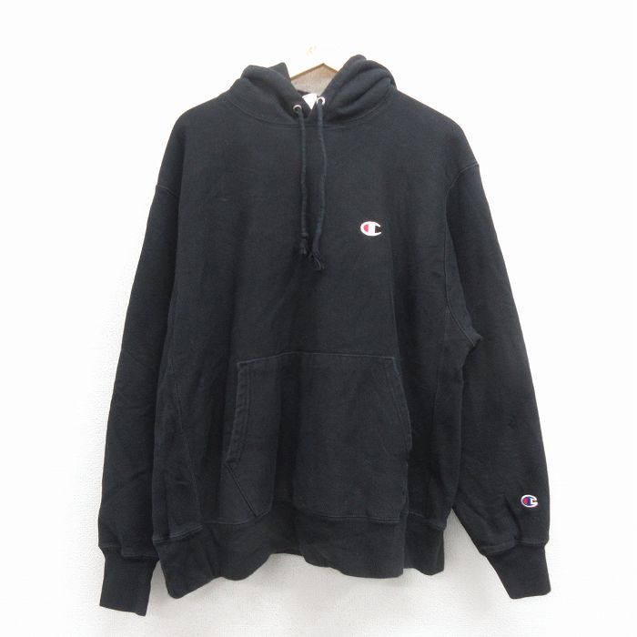 【20%OFF】XL★古着 長袖 チャンピオン Champion リバースウィーブ パーカー メンズ ワンポイントロゴ 大きいサイズ 25nov26