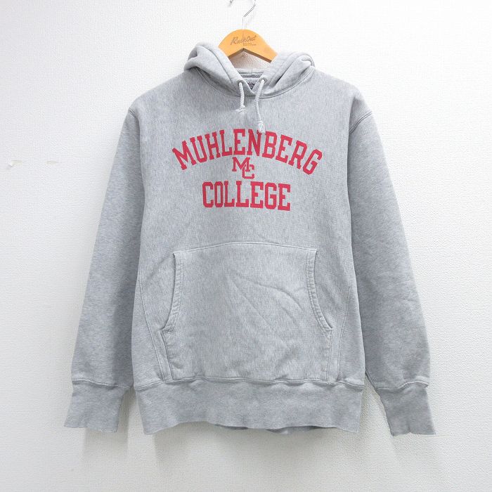 チャンピオン 00s リバースウィーブパーカー MUHLENBERG グレー L | 古着
