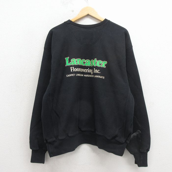 チャンピオン 00s 長袖スウェット リバースウィーブ ブラック メンズXL相当 | 古着