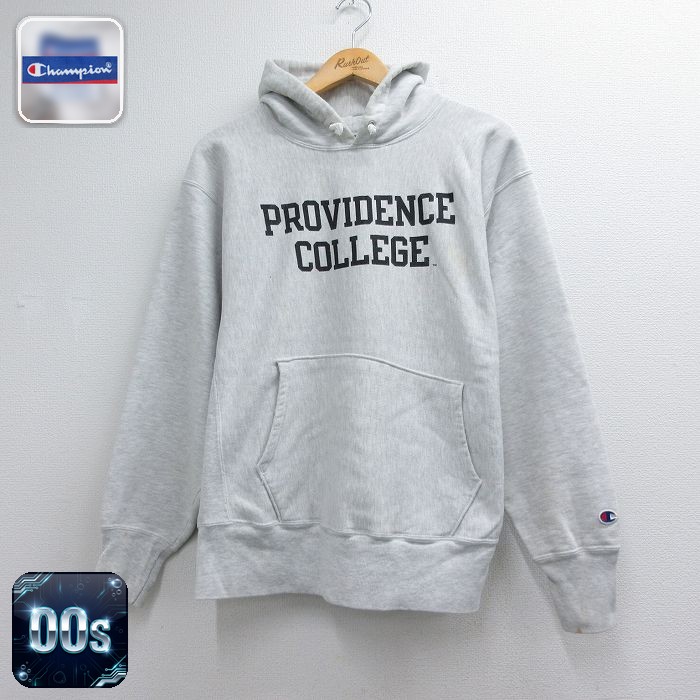 チャンピオン 00s リバースウィーブパーカー PROVIDENCEカレッジ グレー メンズL相当 | 古着
