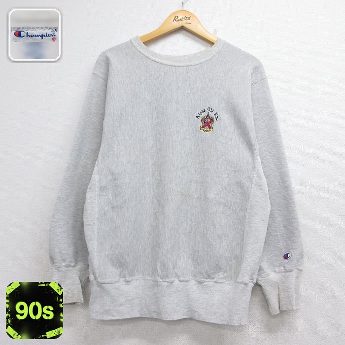 古着通販 L☆古着 長袖 チャンピオン Champion リバースウィーブ
