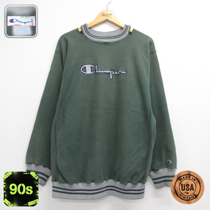 古着通販 XL☆古着 チャンピオン Champion 長袖 チャンピオンリバース