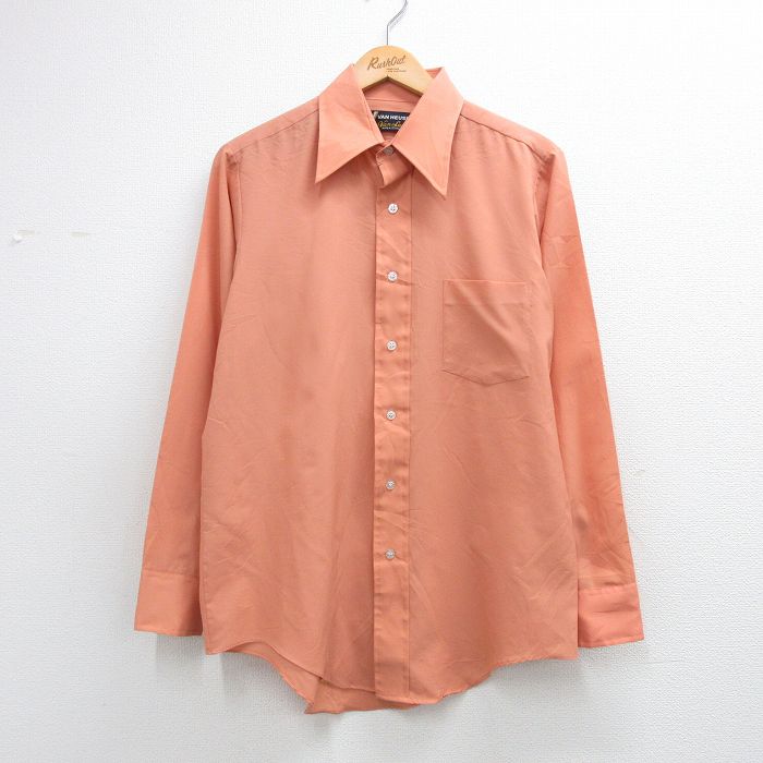 バンヒューセン 70s 長袖シャツ ピンク L | 古着