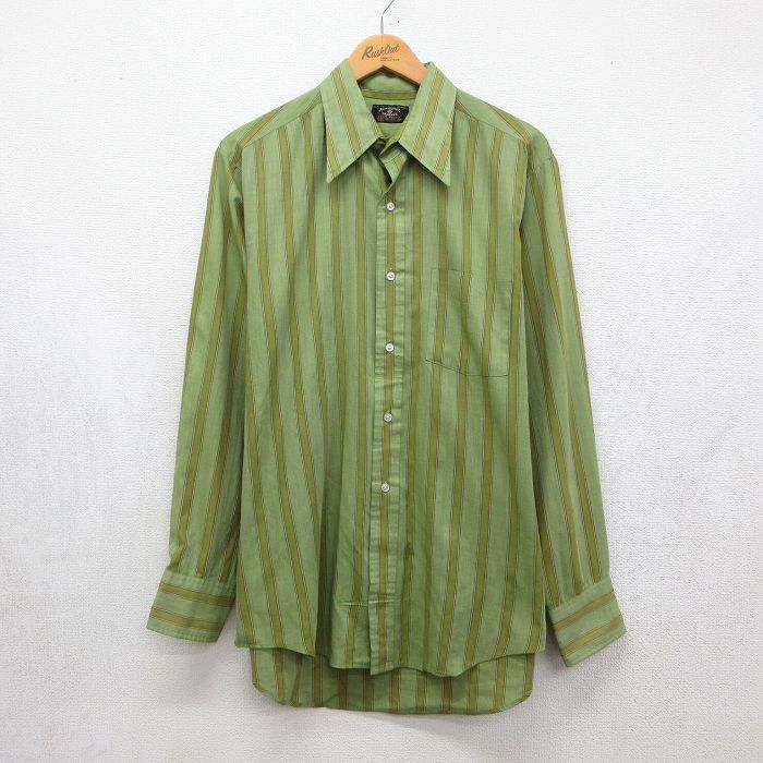 古着通販 XL☆古着 タウンクラフト 長袖 シャツ メンズ 70年代 70s