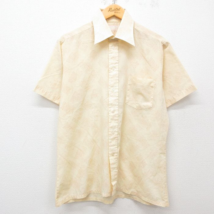 70s 半袖シャツ イエロー L | 古着