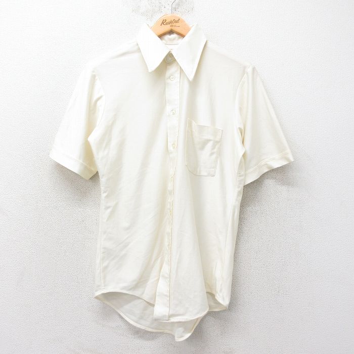 【50%OFF】70s 半袖シャツ ベージュ M | 古着