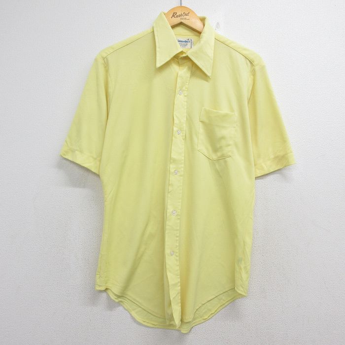 70s 半袖シャツ イエロー メンズL相当 | 古着
