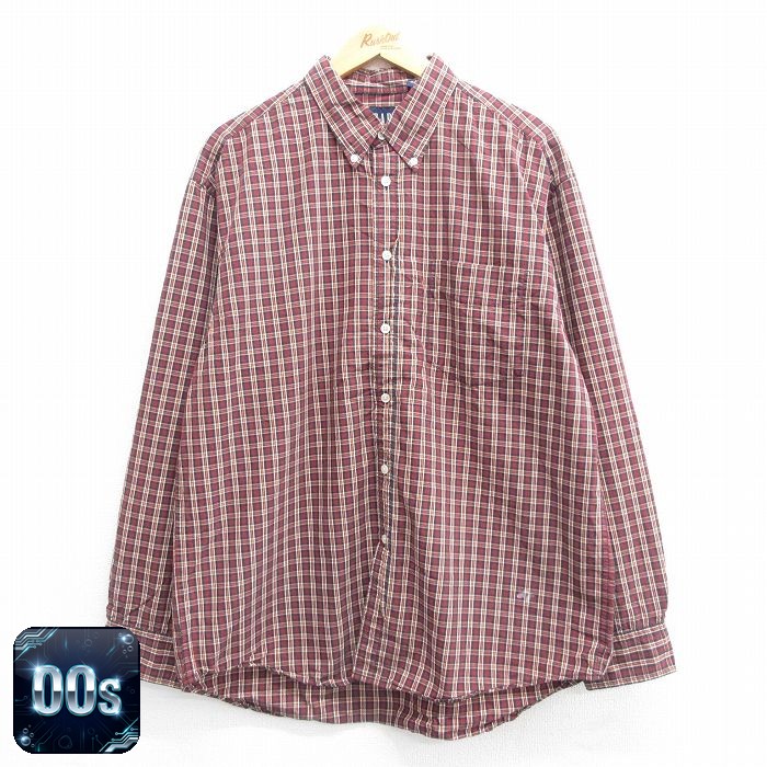 ギャップ 00s 長袖シャツ レッドチェック XL | 古着