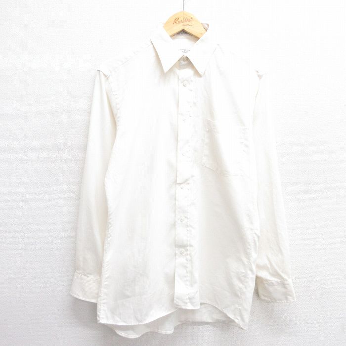 M★古着 クリスチャンディオール Christian Dior 長袖 ブランド シャツ メンズ 90年代 90s USA製 生成り 25feb20 中古 トップス