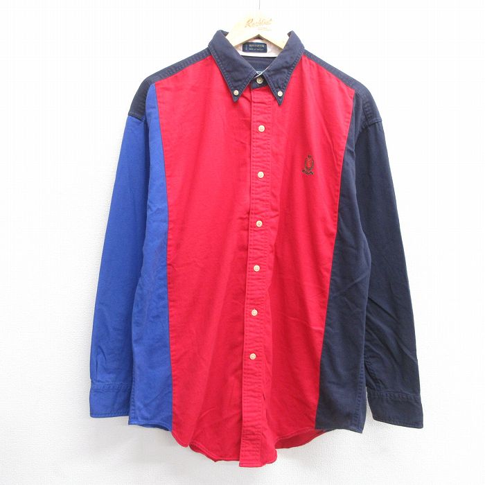 ラルフローレン 80s 長袖シャツ ワンポイントロゴ レッド XL | 古着