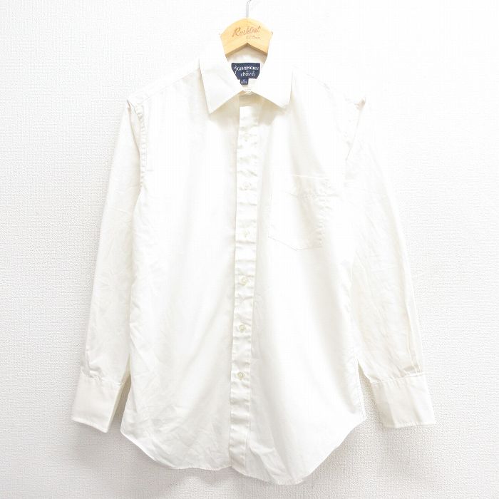 M★古着 ジバンシー GIVENCHY 長袖 ブランド シャツ メンズ 80年代 80s 白 ホワイト 25may26 中古 トップス