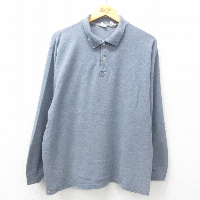 ギャップ 00s 長袖ポロシャツ グレー L | 古着