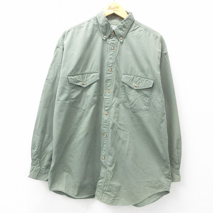 【50%OFF】ゲス 長袖シャツ グリーン XL | 古着