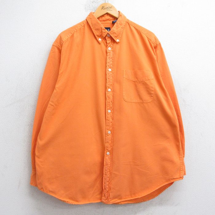 ギャップ 00s 長袖シャツ オレンジ XL | 古着