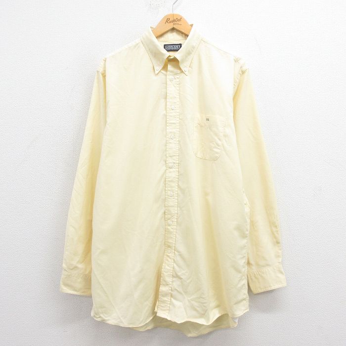 ランズエンド 00s 長袖シャツ イエロー XL | 古着