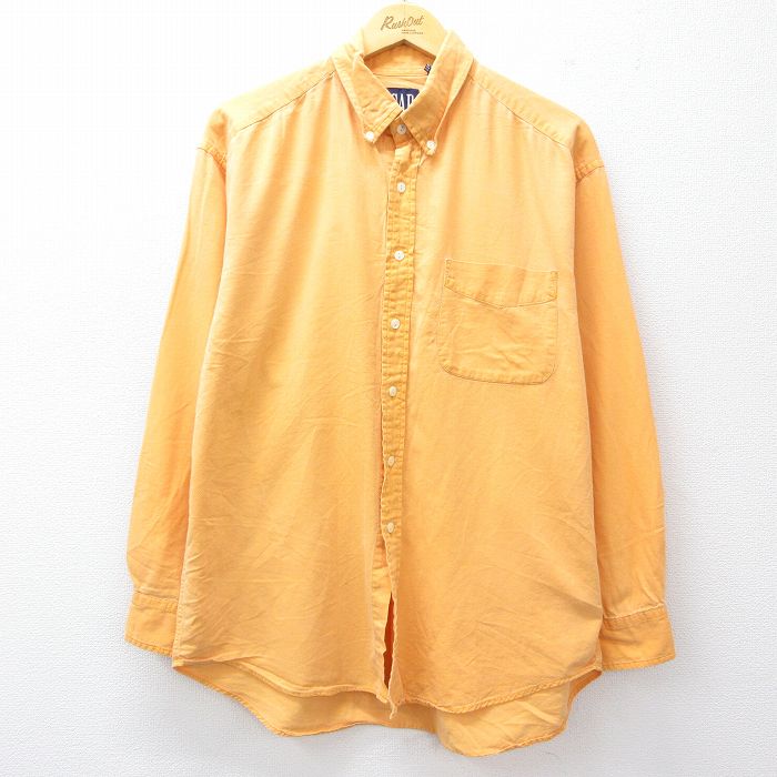 【50%OFF】ギャップ 90s 長袖シャツ イエロー L | 古着