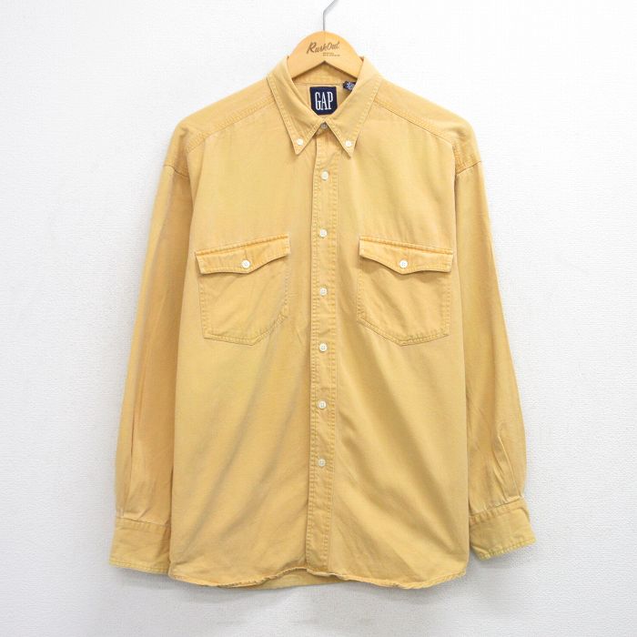 ギャップ 00s 長袖シャツ イエロー XL | 古着