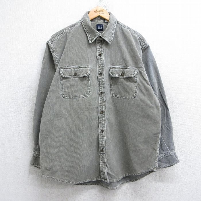 【50%OFF】ギャップ 00s 長袖シャツ ブラウン XL | 古着