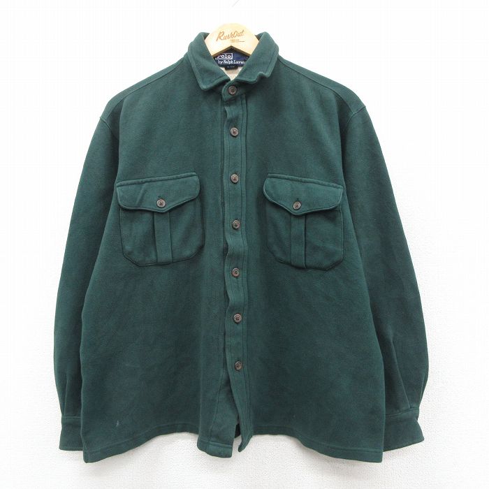 ラルフローレン 90s 長袖シャツ グリーン XL | 古着