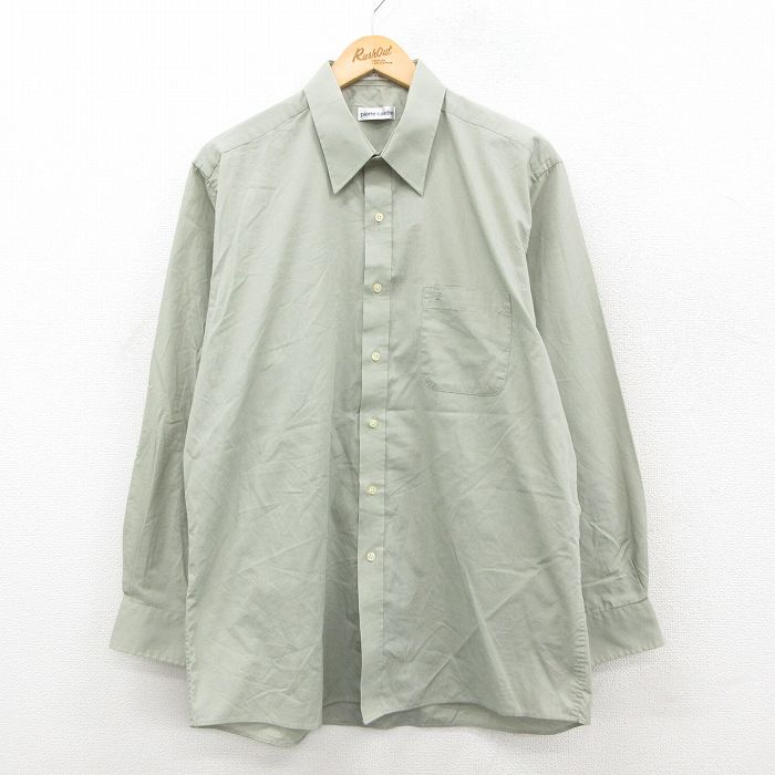 ピエールカルダン 90s 長袖シャツ グリーン XL | 古着