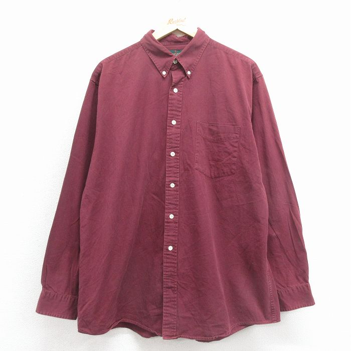 ジェイクルー 90s 長袖シャツ エンジ XL | 古着