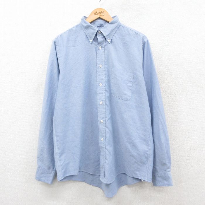 ランズエンド 90s 長袖シャツ ネイビー XL | 古着