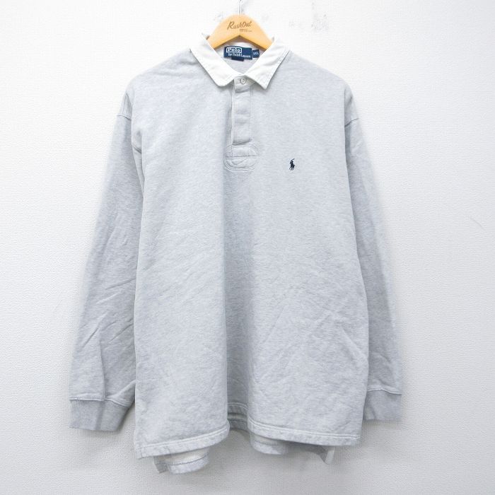 ラルフローレン 90s 長袖スウェット ワンポイントロゴ グレー XL | 古着
