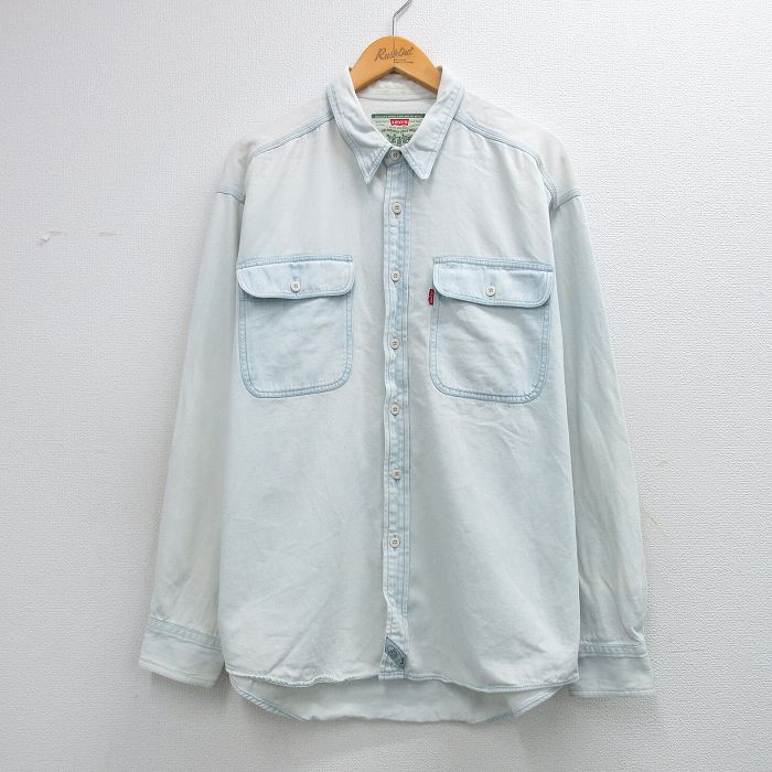【20%OFF】リーバイス 00s 長袖シャツ ネイビー XL | 古着
