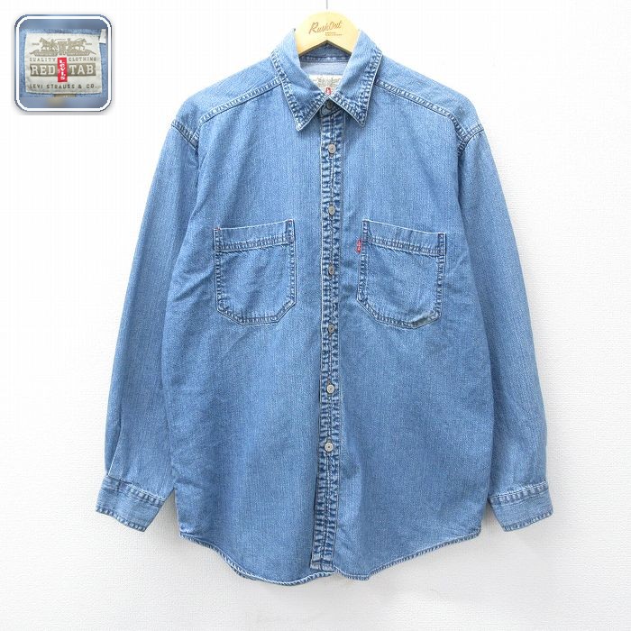 【20%OFF】リーバイス 長袖シャツ ネイビー メンズL相当 | 古着