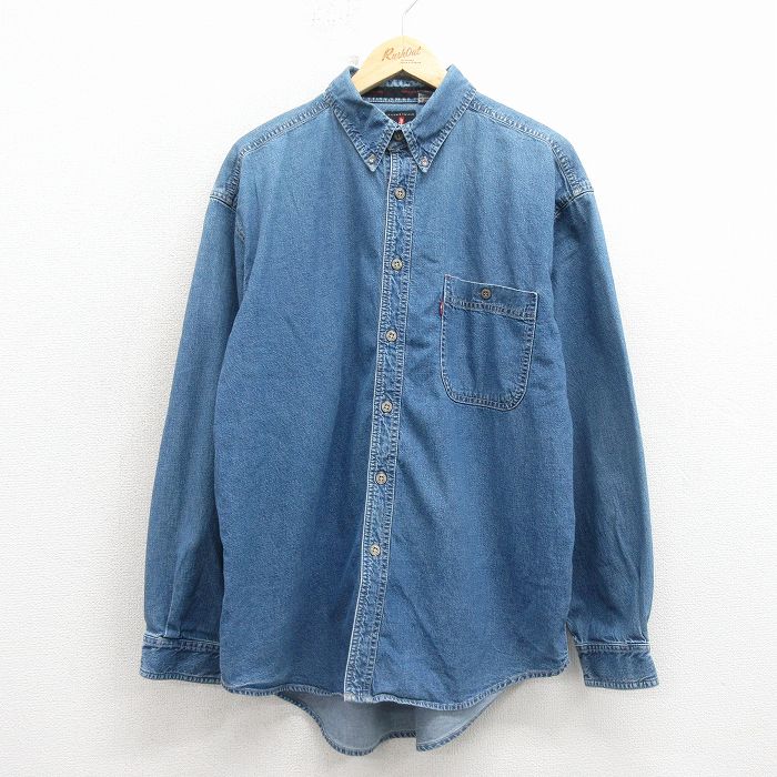 リーバイス 長袖シャツ ネイビー XL | 古着