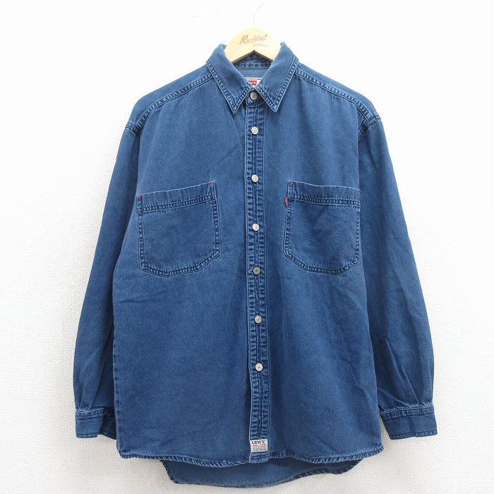 リーバイス 00s 長袖シャツ ネイビー XL | 古着